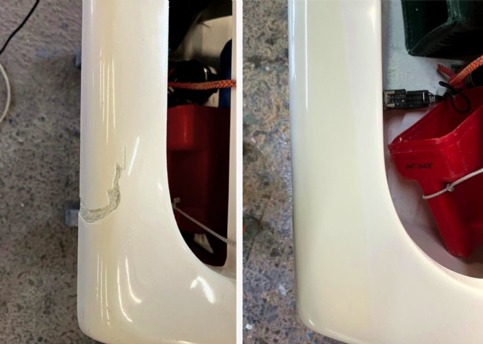 Vorher Nachher Optimist © Steiner Nautic