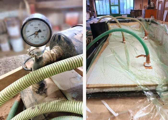 Vakuumtechnik_Sandwichlaminat_Collage bei der 