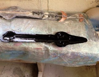 GFK Bauteile - Kirchturmzeiger in Arbeit, gefertigt von Steiner Nautic &copy; Steiner Nautic