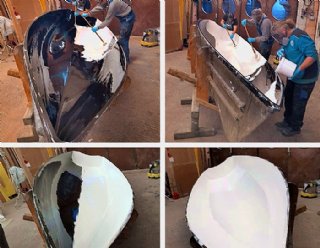 Lisa-E Boot aus GFK, die Herstellung &copy; Steiner Nautic